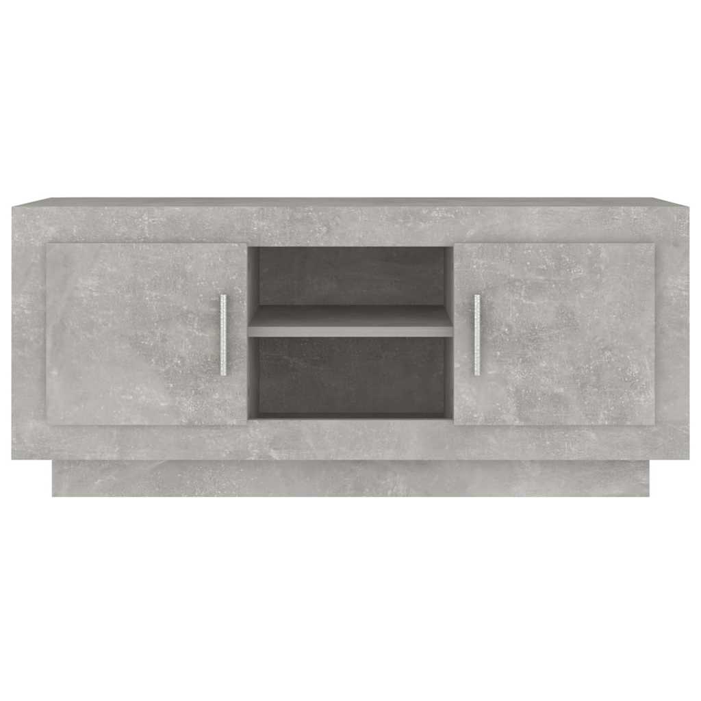 Betonszürke szerelt fa TV-szekrény 102x35x45 cm 5