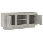 Betonszürke szerelt fa TV-szekrény 102x35x45 cm 7