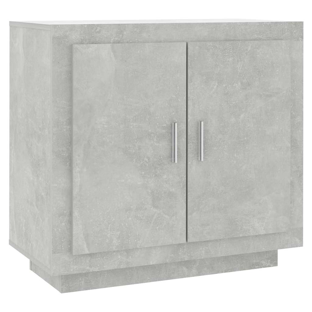 Betonszürke szerelt fa tálalóasztal 80 x 40 x 75 cm 2
