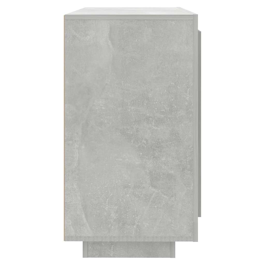 Betonszürke szerelt fa tálalóasztal 80 x 40 x 75 cm 4