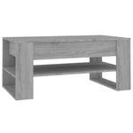 Szürke sonoma színű szerelt fa dohányzóasztal 102 x 55 x 45 cm 2