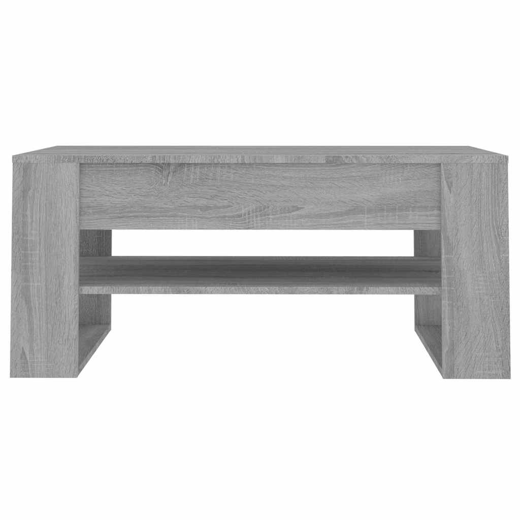 Szürke sonoma színű szerelt fa dohányzóasztal 102 x 55 x 45 cm 3