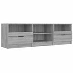 Szürke sonoma színű szerelt fa TV-szekrény 150 x 33,5 x 45 cm 2