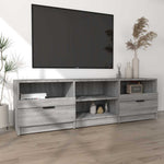 Szürke sonoma színű szerelt fa TV-szekrény 150 x 33,5 x 45 cm 3