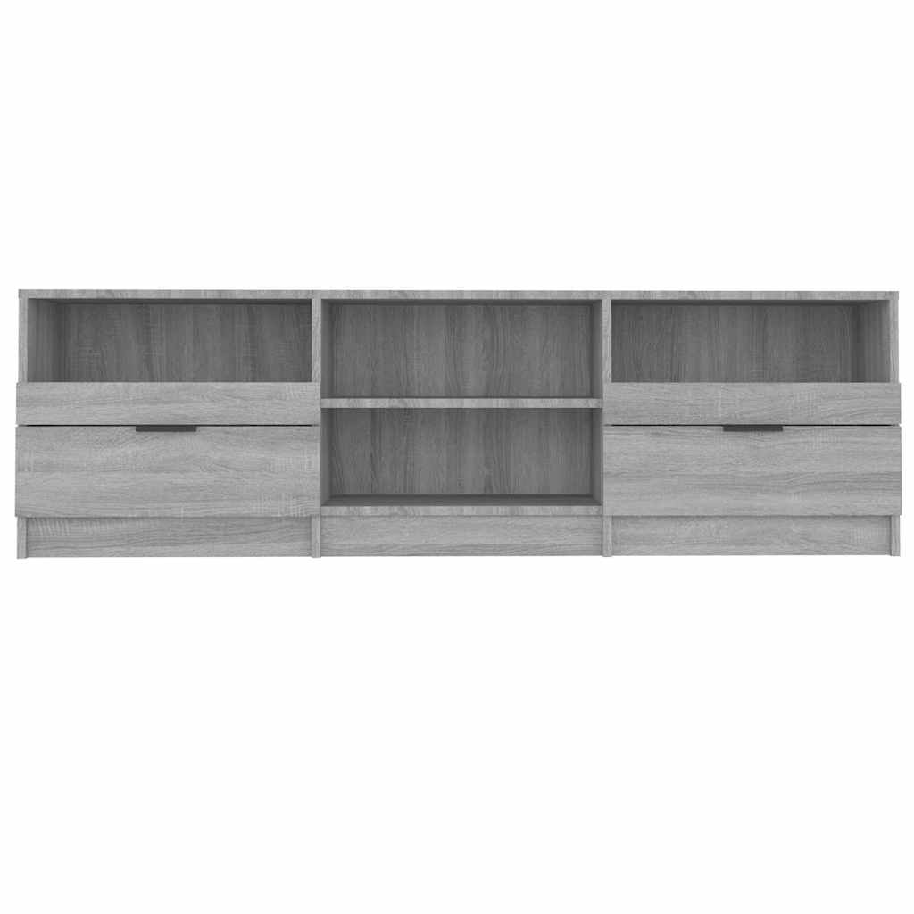 Szürke sonoma színű szerelt fa TV-szekrény 150 x 33,5 x 45 cm 4