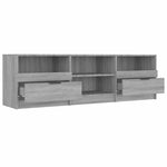 Szürke sonoma színű szerelt fa TV-szekrény 150 x 33,5 x 45 cm 5