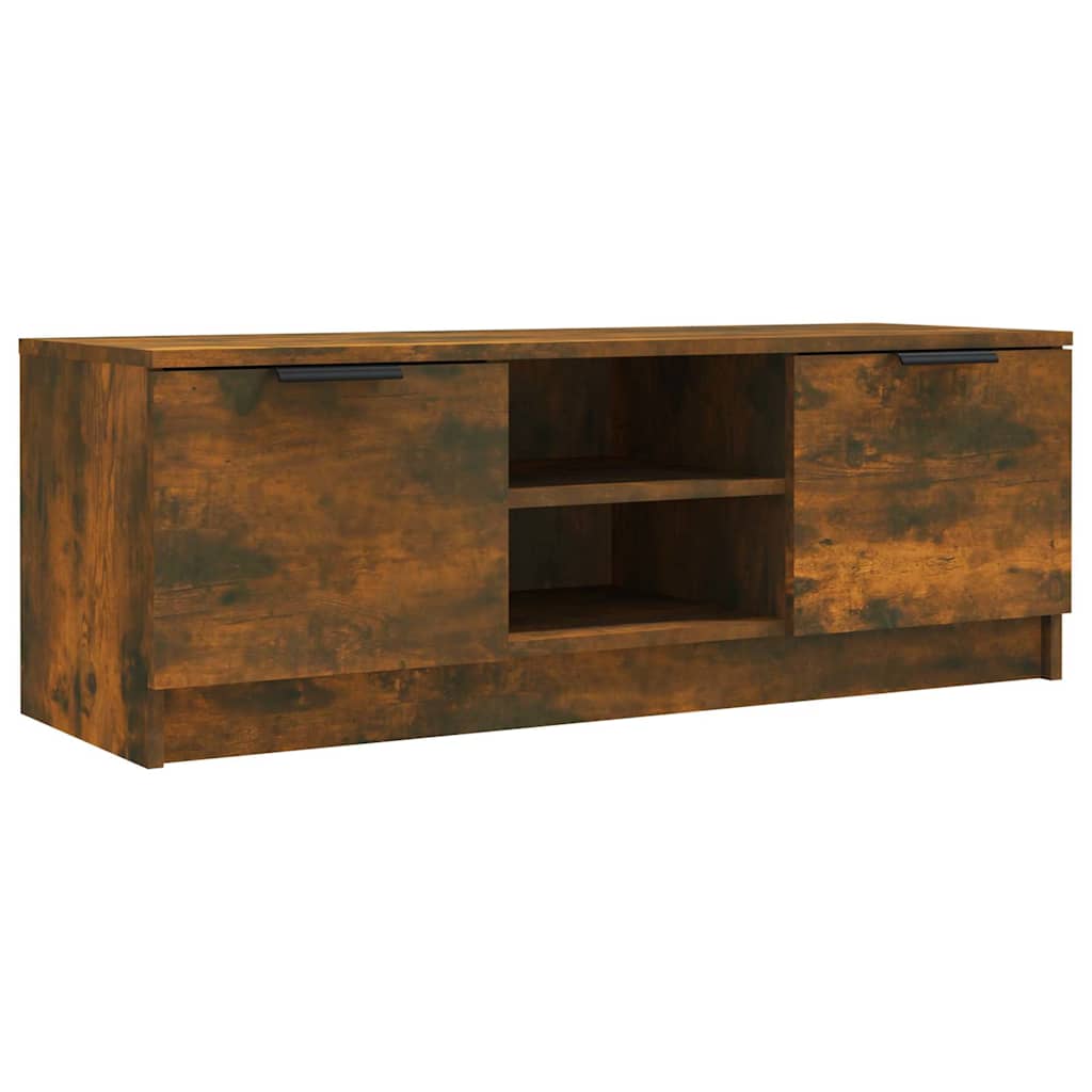 Füstös tölgy színű szerelt fa TV-szekrény 102 x 35 x 36,5 cm 2