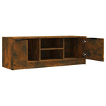 Füstös tölgy színű szerelt fa TV-szekrény 102 x 35 x 36,5 cm 4