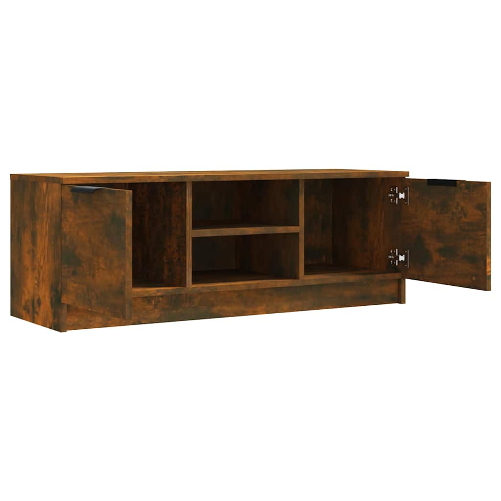 Füstös tölgy színű szerelt fa TV-szekrény 102 x 35 x 36,5 cm 4