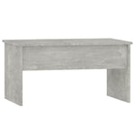 Betonszürke szerelt fa dohányzóasztal 80 x 50,5 x 41,5 cm 3