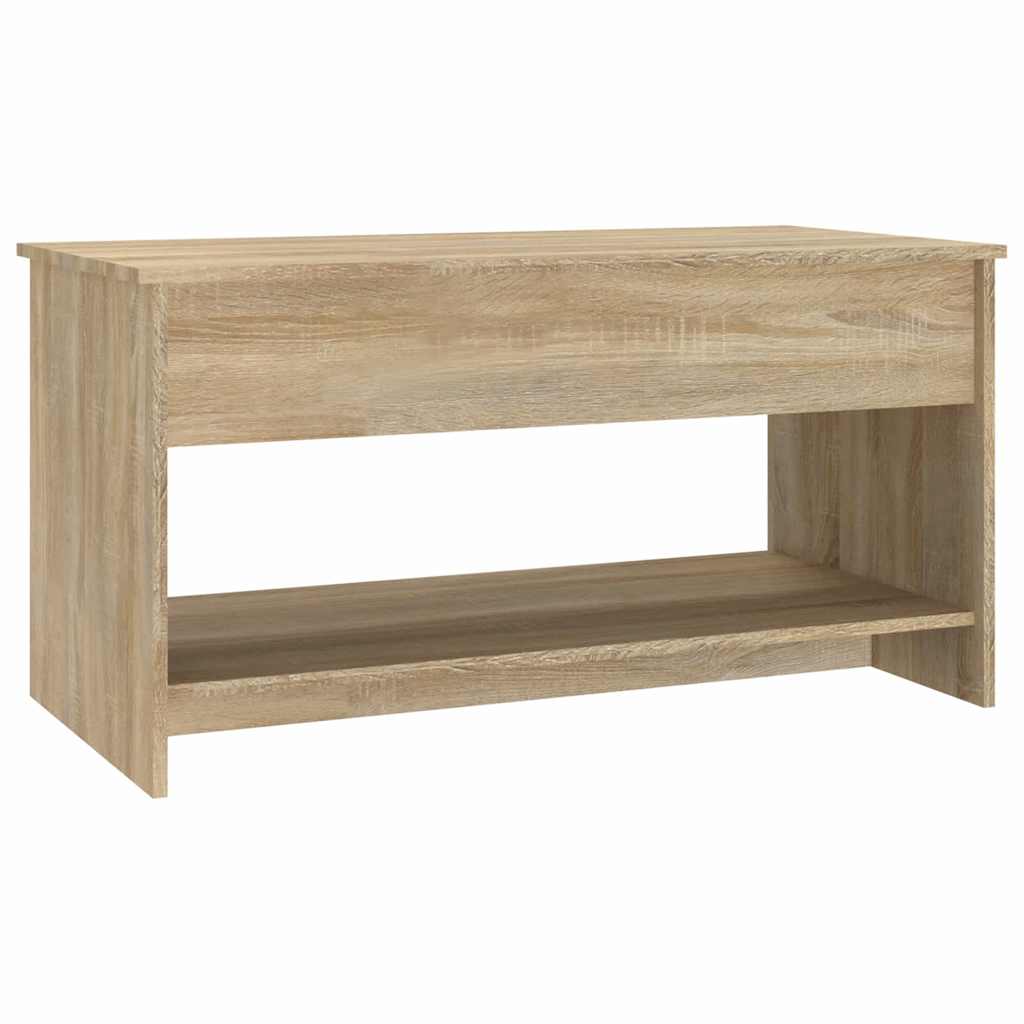 Sonoma tölgy színű szerelt fa dohányzóasztal 102x50x52,5 cm 5