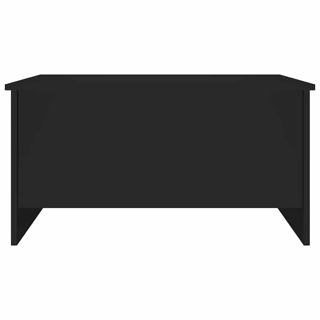 Fekete szerelt fa dohányzóasztal 80 x 55,5 x 41,5 cm 4