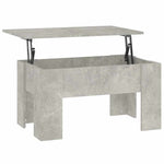 Betonszürke szerelt fa dohányzóasztal 79x49x41 cm 5
