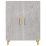 Betonszürke szerelt fa tálalószekrény 70 x 34 x 90 cm 3