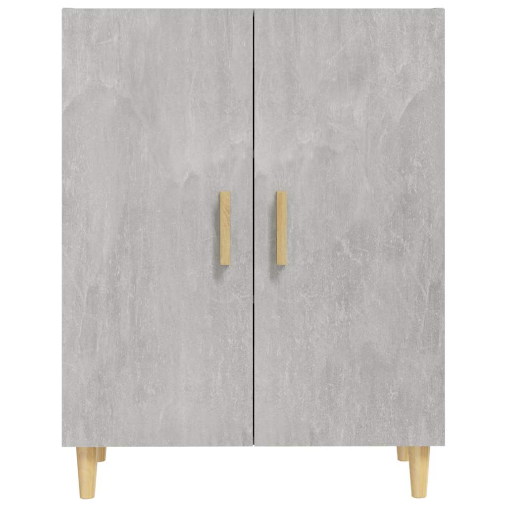 Betonszürke szerelt fa tálalószekrény 70 x 34 x 90 cm 3