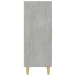 Betonszürke szerelt fa tálalószekrény 70 x 34 x 90 cm 4