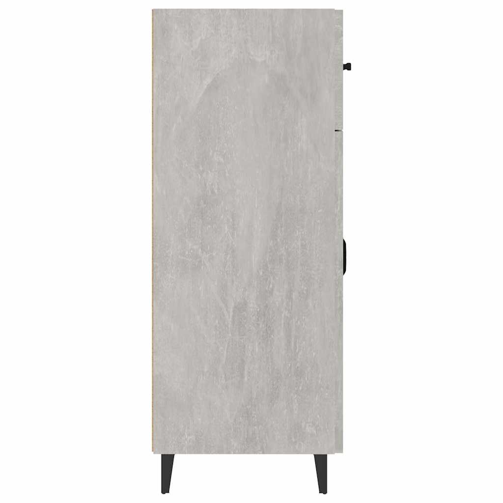 Betonszürke szerelt fa tálalószekrény 69,5 x 34 x 90 cm 6