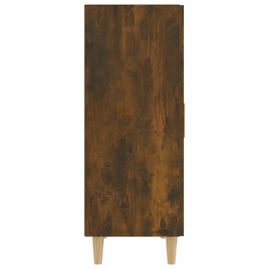Füstös tölgyszínű szerelt fa tálalószekrény 70 x 34 x 90 cm 4
