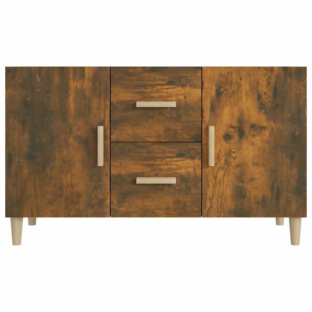 Füstös tölgy színű szerelt fa tálalószekrény 100 x 36 x 90 cm 3
