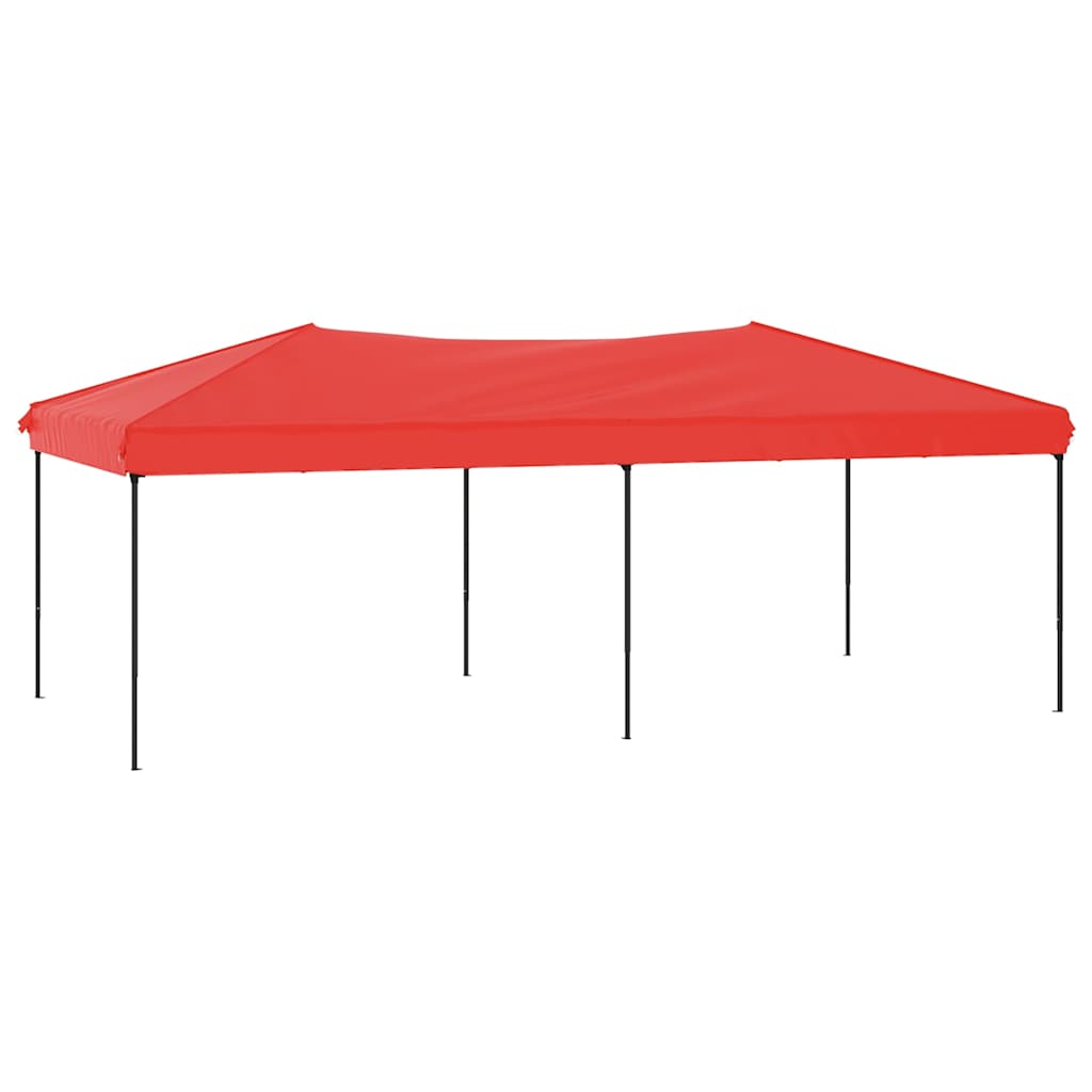 Piros összecsukható rendezvénysátor 3 x 6 m 2