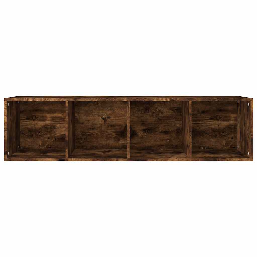 Füstös tölgy színű szerelt fa könyv-/TV-szekrény 36x30x143 cm 8
