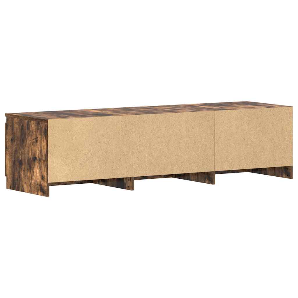 Füstös tölgy színű szerelt fa TV-szekrény 140 x 40 x 35,5 cm 7