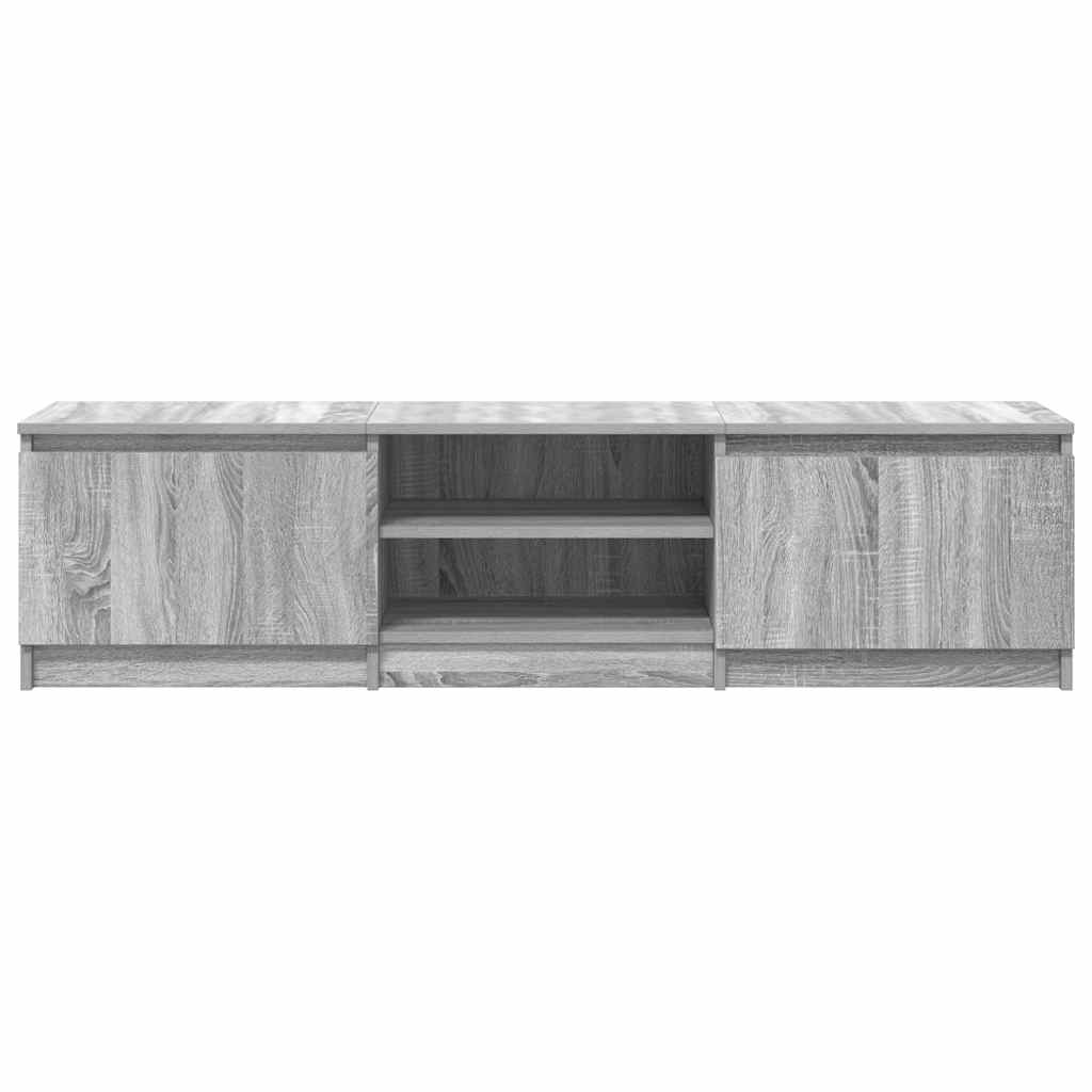 Szürke sonoma színű szerelt fa TV-szekrény 140 x 40 x 35,5 cm 6