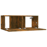 Füstös tölgy színű szerelt fa TV-szekrény 80 x 30 x 30 cm 5