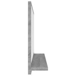 Szürke sonoma színű szerelt fa fürdőszobatükör 60x10,5x37 cm 4