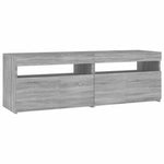 Szürke sonoma színű TV-szekrény LED-lámpákkal 120 x 35 x 40 cm 7