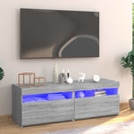 Szürke sonoma színű TV-szekrény LED-lámpákkal 120 x 35 x 40 cm 6