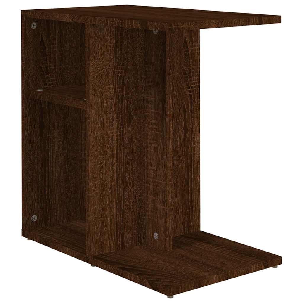 Barna tölgy színű szerelt fa kisszekrény 50 x 30 x 50 cm 2