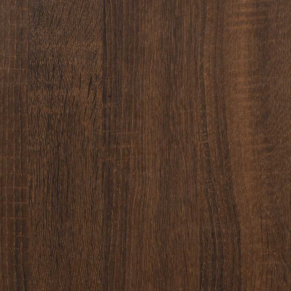 2 db barna tölgyszínű szerelt fa fali kockapolc 80x15x26,5 cm 9