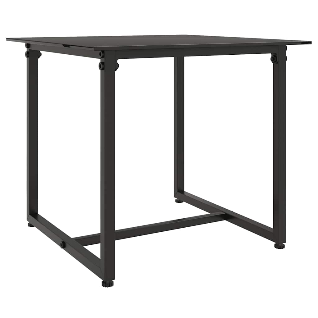 3 részes fekete polyrattan kerti ülőgarnitúra párnákkal 7