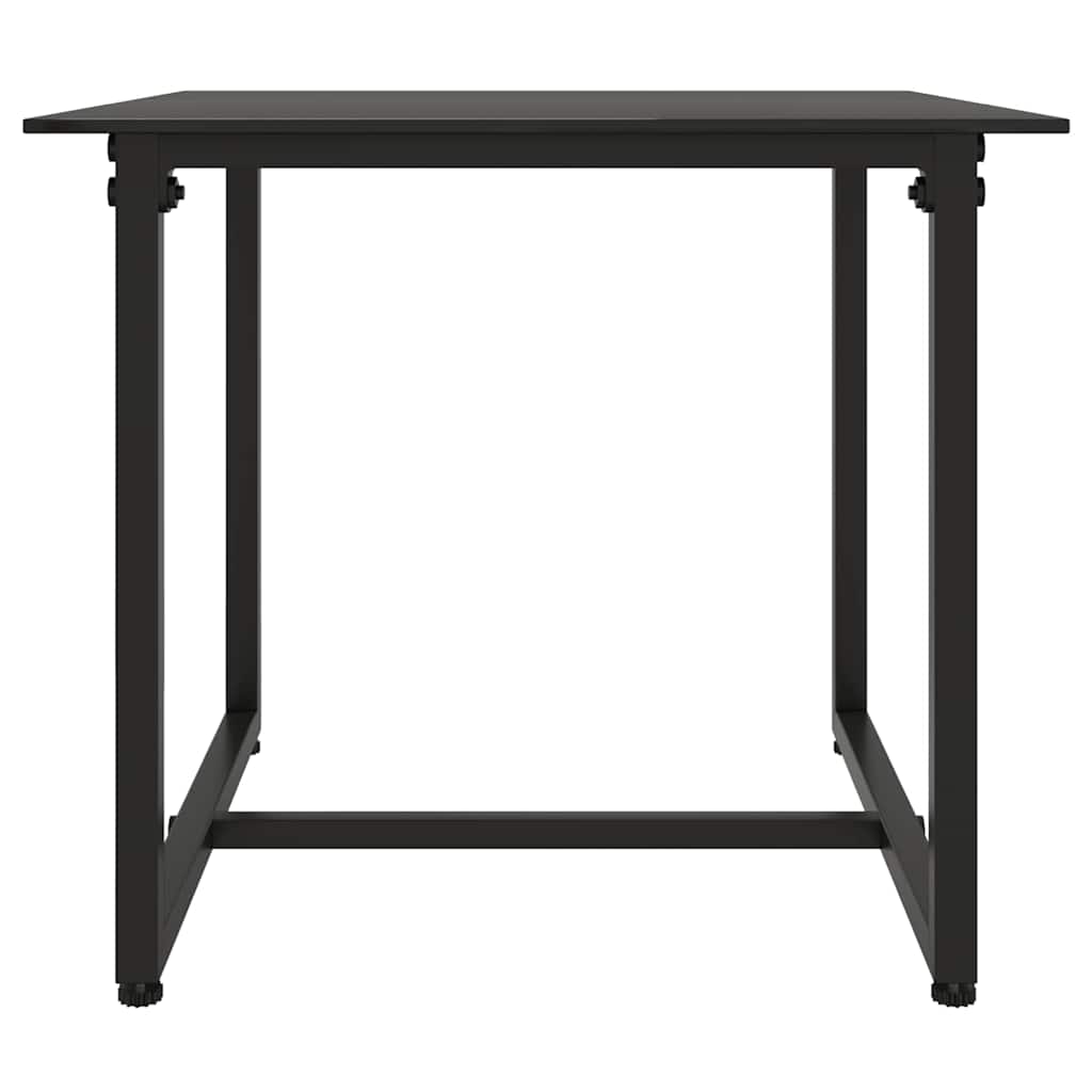 3 részes fekete polyrattan kerti ülőgarnitúra párnákkal 8