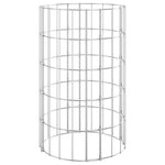Kör alakú horganyzott acél gabion oszlop Ø30 x 50 cm 2