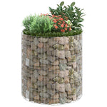 Kör alakú horganyzott acél gabion oszlop Ø100 x 100 cm 5