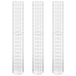 3 db kör alakú horganyzott acél gabion magaságyás Ø30 x 200 cm 2
