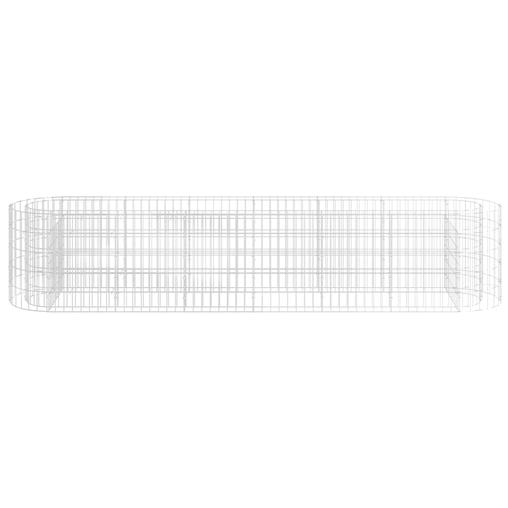 Horganyzott vas gabion magaságyás 260 x 50 x 50 cm 4