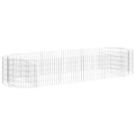 Horganyzott vas gabion magaságyás 300x100x50 cm 2