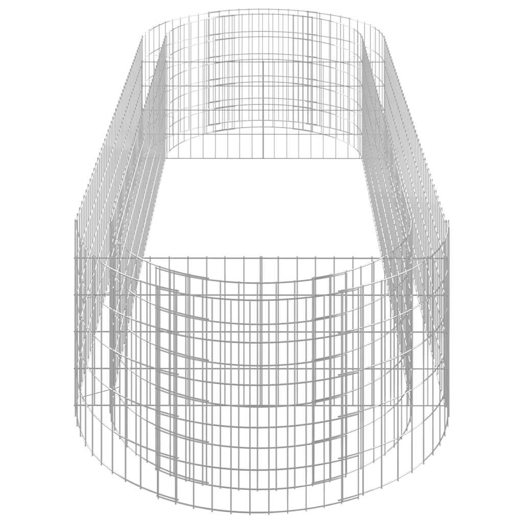 Horganyzott vas gabion magaságyás 300x100x50 cm 5