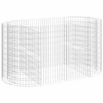Horganyzott vas gabion magaságyás 200x100x100 cm 2