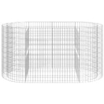 Horganyzott vas gabion magaságyás 200x100x100 cm 4