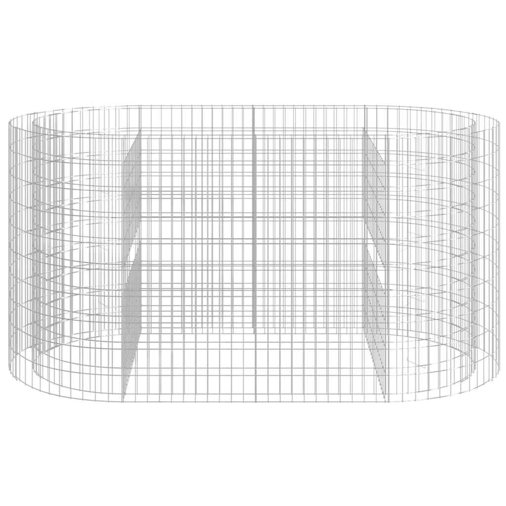 Horganyzott vas gabion magaságyás 200x100x100 cm 4