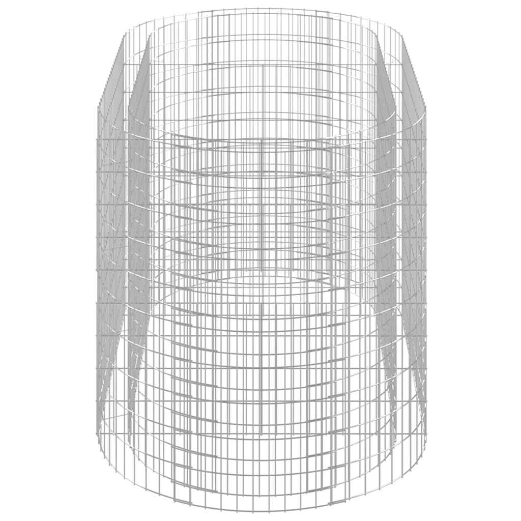 Horganyzott vas gabion magaságyás 200x100x100 cm 5
