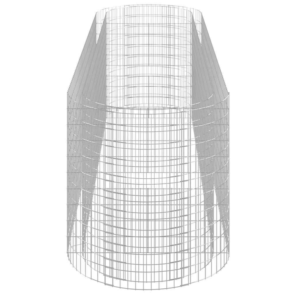 Horganyzott vas gabion magaságyás 400x100x100 cm 5