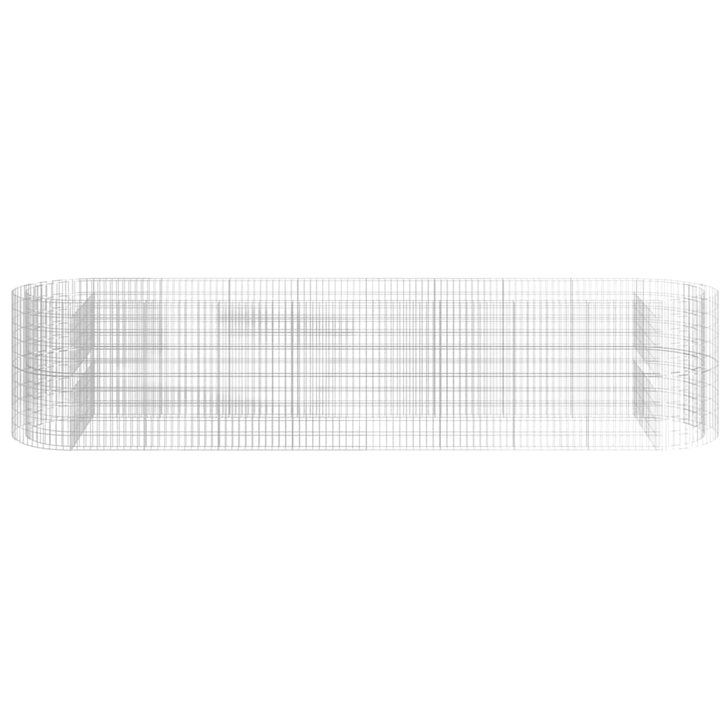 Horganyzott vas gabion magaságyás 500x100x100 cm 4