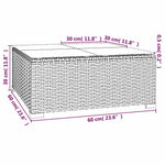 10 részes barna polyrattan kerti ülőgarnitúra párnákkal 9