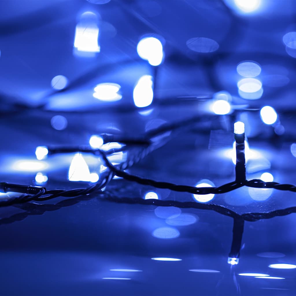 Kék fényű PVC LED-füzér 300 LED-el 30 m 4