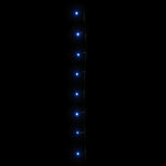 Kék fényű PVC LED-füzér 300 LED-el 30 m 5